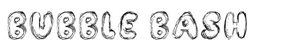 Bubble Bash font preview